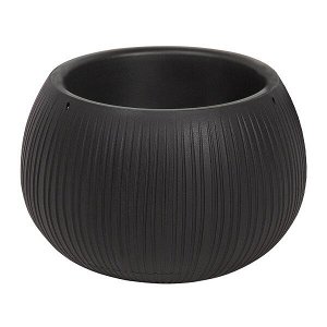 Кашпо для цветов Beton Bowl DKB290-B411 чёрный 2 предмета 3,9 л