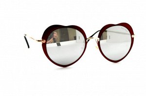 Солнцезащитные очки 1963 бордовый зеркальный