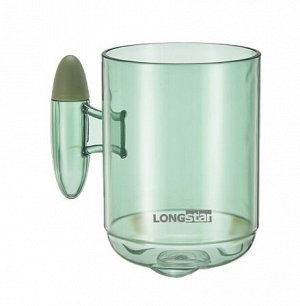 "LONGSTAR" Кружка для зубных щеток 12,5х8см, цв.зеленый