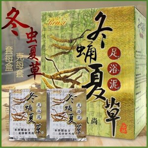 Антисептическая Гелевая ванночка для ног с порошком гриба Кордицепса