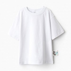 Футболка детская MINAKU:Basic line kids цвет белый.