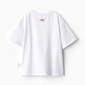 Футболка детская MINAKU:Basic line kids цвет белый.