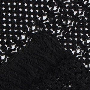 Дорожка на стол Этель чёрная 30*180 см, 50% хлопок 50% п/э