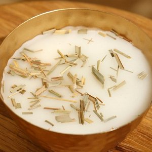 Ароматическая свеча в чаше 200 гр, парафин, lemongrass