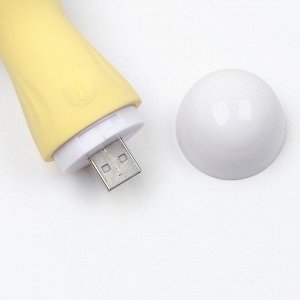 Бесконтактный вакуумно- волновой стимулятор клитора Lilo, ЗУ USB, силикон, желтый