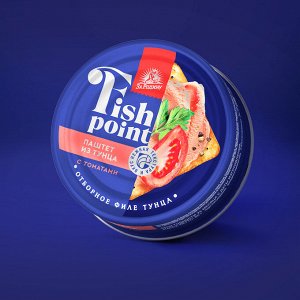 Паштет из тунца с томатами Fish Point 80г ж/б