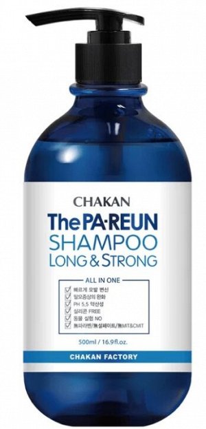 Chakan Шампунь для волос ускоряющий рост + щетка для кожи головы Shampoo Long&Strong The Pa-Reun, 500 мл