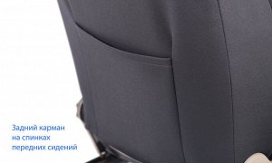 Авточехлы "SENATOR Madrid" SL031161 универс,кожа,11пр,карман,6молний,черный