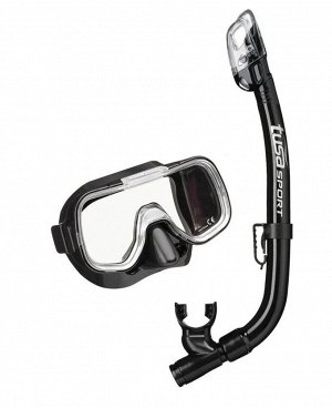 TUSA Маска и трубка для дайвинга SPORT UCR-2022 BK/BK