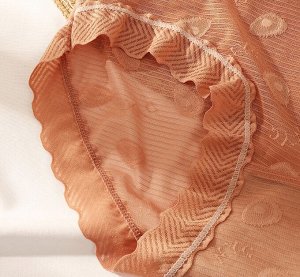 Женские сетчатые трусики, с принтом, цвет светло-розовый