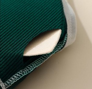 Женский комплект нижнего белья: топ с вырезом + трусы "стринги", цвет светло-серый