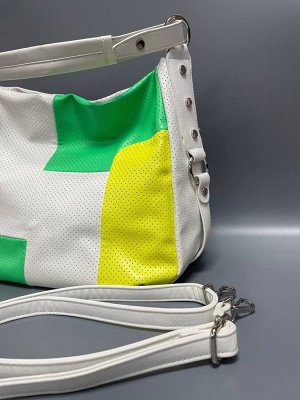 Сумка женская белая на одной лямке