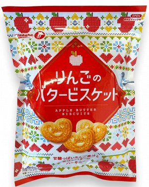 Печенье со вкусом яблока, пакет, 120г