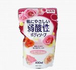 Слабокислотное жидкое мыло &quot;Animo Harmony Rose&quot; для тела (аромат розы) 400 мл, мягкая упаковка / 20