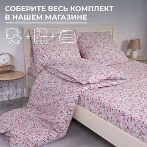 Простыня 1,5-спальная, перкаль, детская расцветка (Арбузики, розовый)