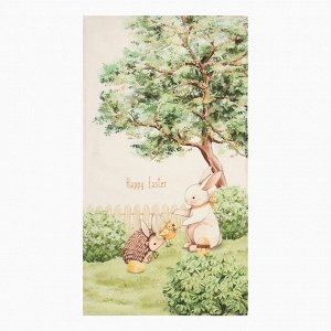 Полотенце кухонное Этель «Ёжик с зайчиком» 40x70 см, 100% хлопок, 190 г/м²