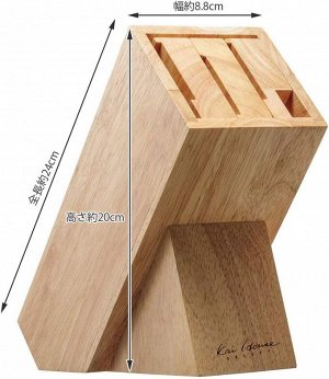 KAI AP5321 Knife Block - деревянная подставка для ножей