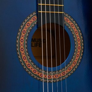 Гитара классическая Music Life GQD-H38Y, синяя, 97 см