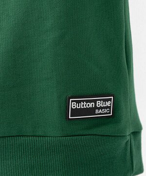 Худи с манжетами зеленое Button Blue