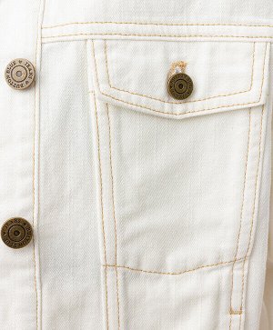 Button-blue Куртка джинсовая белая Button Blue
