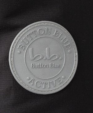 Button-blue Куртка зимняя с мембраной и принтом черная Button Blue