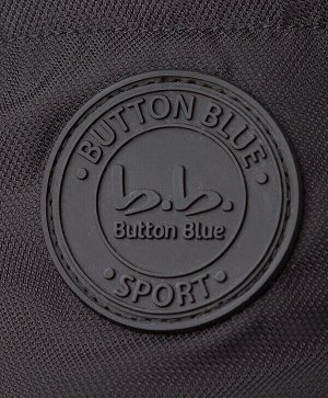 Пальто демисезонное с функциональными боковыми разрезами на молнии черное Button Blue
