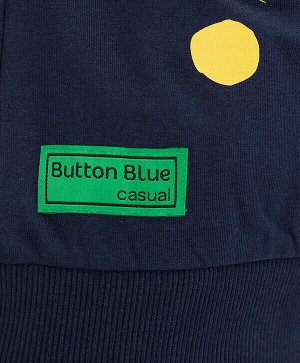 Свитшот с кругами синий Button Blue