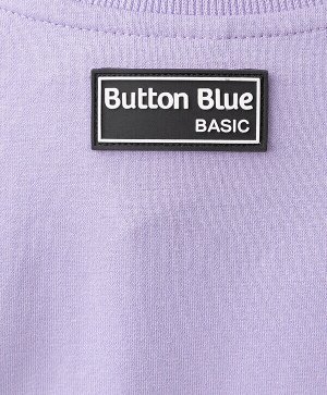 Свитшот со спущенным рукавом и манжетами фиолетовый Button Blue