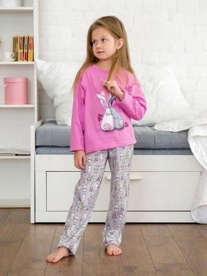 Пижама детская, модель 324, трикотаж (Зайчата )