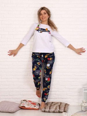 Пижама женская, модель 162, трикотаж (Тропикана)