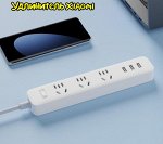Сетевой фильтр (удлинитель) Xiaomi Mi Power Strip 3 розетки, 3 usb