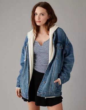 American EagleStrigid Oversized Denim Boyfriend Jacket