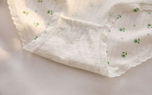 Трусы женские хлопковые с принтом цвет Персиковый