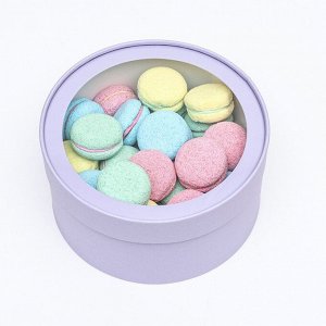 Подарочная коробка "Frilly" бледно-фиолетовая, завальцованная с окном, 21 х 11 см
