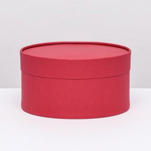 Подарочная коробка "Frilly" красный бархат, завальцованная без окна, 21 х 11 см