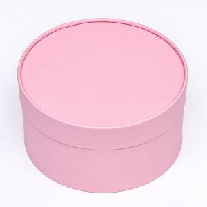 Подарочная коробка "Нежность" розовая, завальцованная без окна, 21 х 11 см