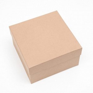 Набор коробок квадратных 10 в 1 крафт,24.5x24.5x11.5 - 6.5x6.5x4 см.