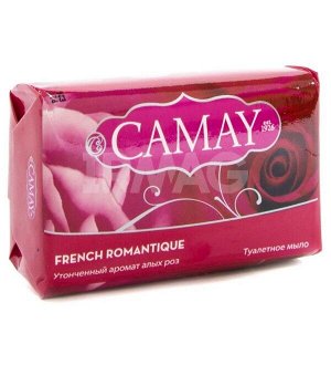 Camay French Romantique мыло твердое 85гр. увлаж. д/тела,рук роза б/уп. 1шт / 72шт / 81423836 / 023605,829222