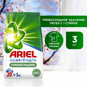 ARIEL Авт СМС порошок Горный родник 3кг