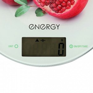 Весы кухонные ENERGY EN-403, электронные, до 5 кг, автоотключение, рисунок "Гранат"
