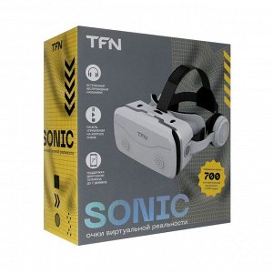 3D Очки виртуальной реальности TFN SONIC, смартфоны до 7", 350 мАч, беспроводные, белые