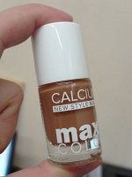 Лак для ногтей с кальцием MAXI COLOR, 11мл, №09 корица