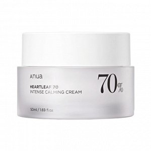 Anua Heartleaf Intense Calming Cream 70% Интенсивный барьерный крем на основе хауттюйнии 50 мл