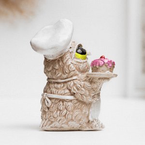 Фигурка гипс «Сова в колпаке», 8x5x5 см