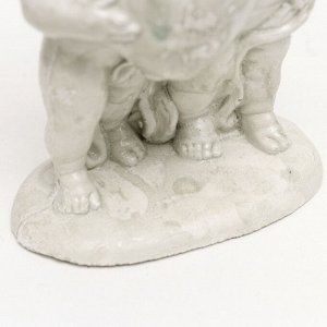 Фигура «Ангелочки с сердцем» состаренный, 12x11x6 см
