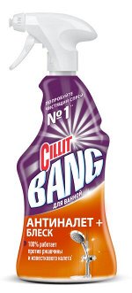 Чистящее средство для ванной CIllit Bang Антиналет+блеск 450 мл