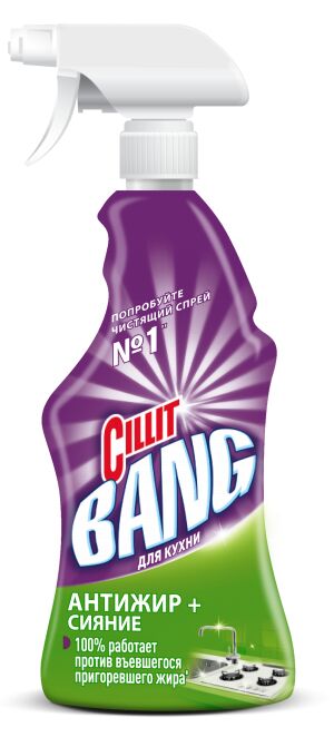 Чистящее средство для кухни Cillit Bang Антижир+сияние 450 мл