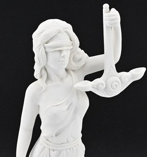 Статуэтка из мрамолита "Фемида богиня правосудия" 95*85*265мм