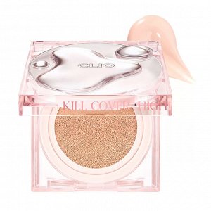 CLIO Kill Cover High Glow Cushion SPF50+ PA+++ Стойкий кушон с влажным сияющим финишем