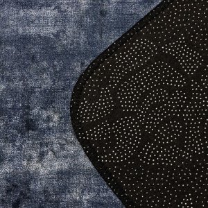 Коврик Доляна «Мэни», 50x80 см, цвет сине-серый